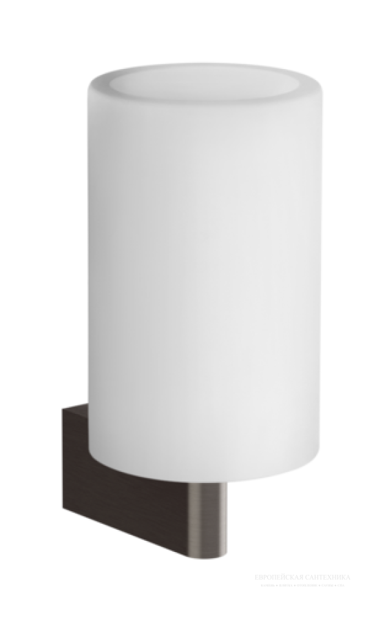 Cтакан Gessi Origini, настенный, ⌀75хh160 мм, цвет White/Black Metal Brushed PVD