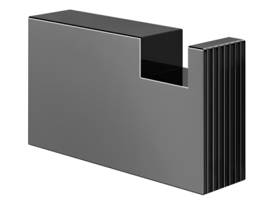 На изображении товар Крючок Gessi Inverso, 15x60x35h мм, настенный, цвет Black Metal PVD от официального представителя в Москве