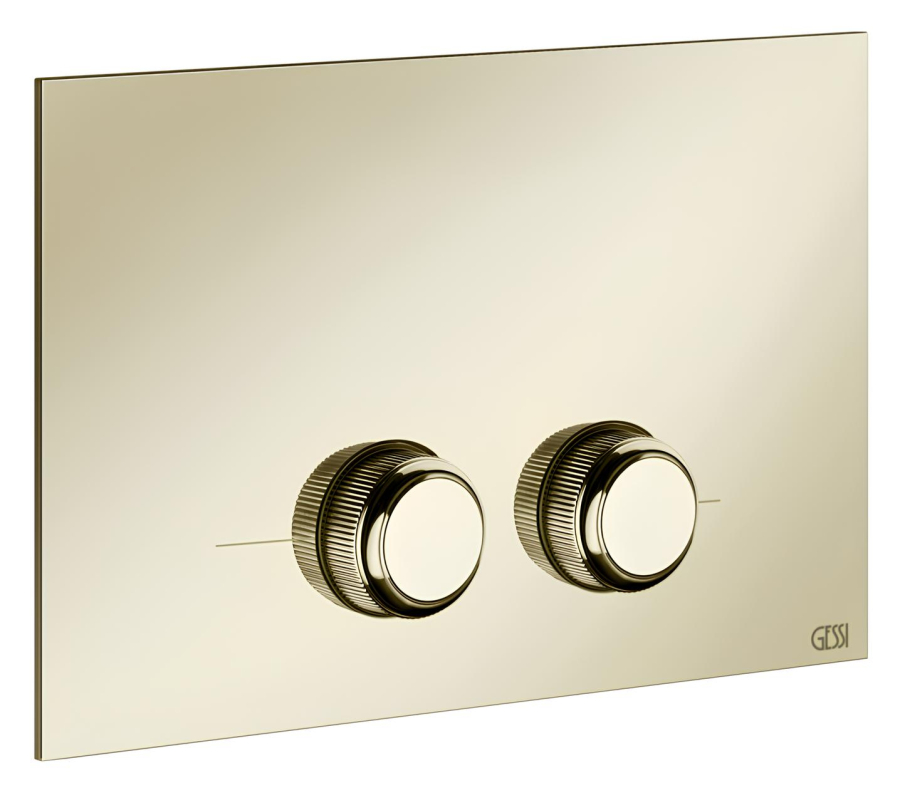 Клавиши смыва Gessi Venti20, для унитаза, к инсталляции Geberit (Geberit Sigma 8 и Geberit Sigma 12), цвет Brass PVD