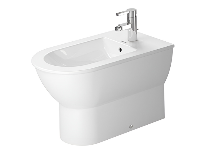 На изображении товар Биде напольное Duravit Darling New, 370 х 630 мм, цвет белый от официального представителя в Москве
