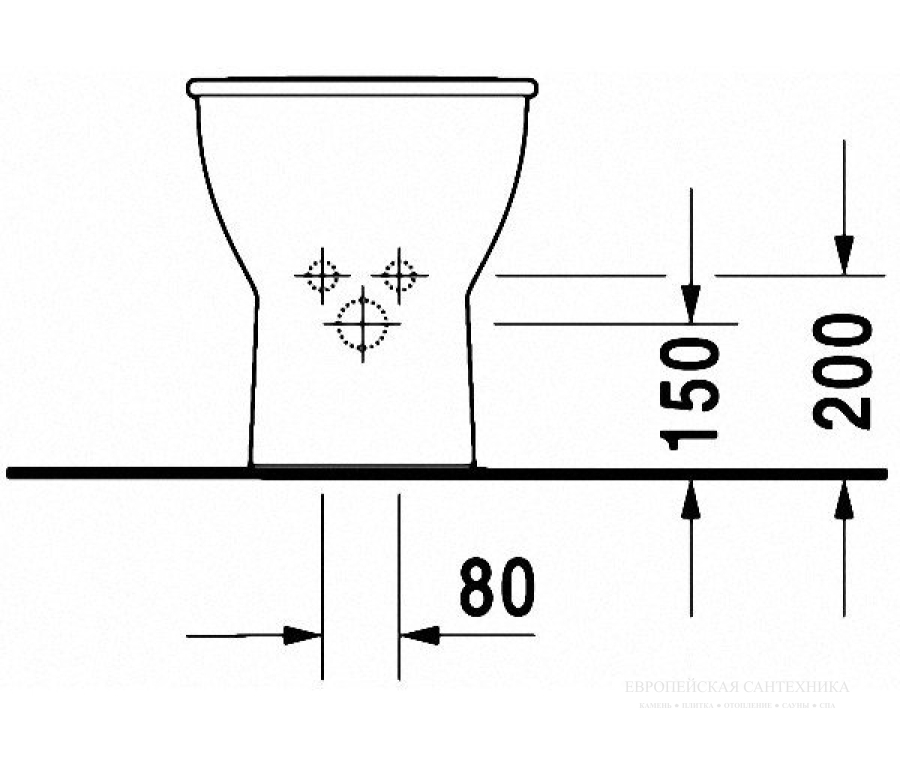 Биде напольное Duravit Darling New, 370 х 630 мм, цвет белый - изображение 4