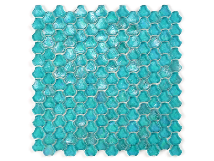 На изображении товар Sicis Стеклянная мозаика Clover Ruwa chips size 25 mm sheet-size 286x283 mm от официального представителя в Москве