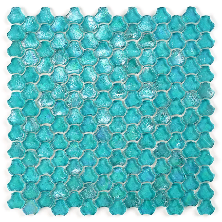 Sicis Стеклянная мозаика Clover Ruwa chips size 25 mm sheet-size 286x283 mm