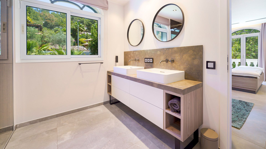 Смеситель для раковины Gessi316, настенный, со средним изливом, без донного клапана, внешние части, цвет Steel Brushed - изображение 2