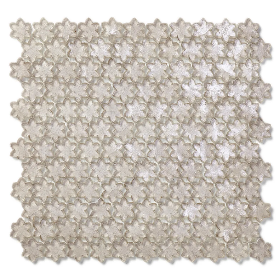 Sicis Смальтовая мозаика Petites Fleurs F25 Nenùfar sheet-size 316x293 mm