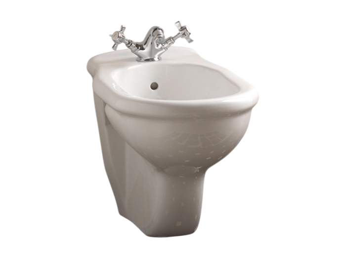 На изображении товар Биде Devon&Devon Etoile/New Etoile подвесное 330x535, с 1 отверстием под смеситель, цвет белый от официального представителя в Москве