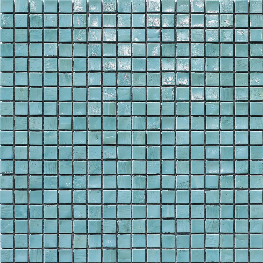 Sicis Стеклянная мозаика Murano Smalto Aquamarine 3 chips size 10x10 mm sheet-size 295x295 mm
