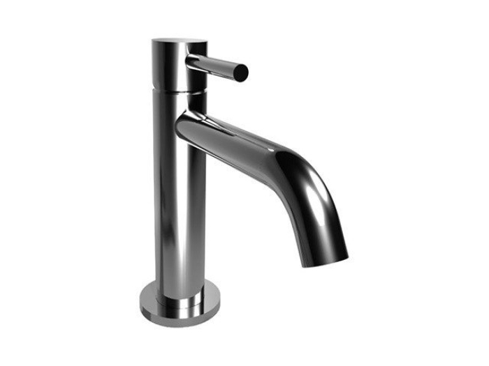 На изображении товар Смеситель для раковины Bongio On,  излив 126 мм, донный клапан нажимной, цвет Chrome от официального представителя в Москве