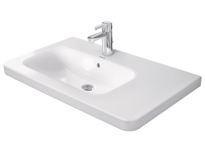 Раковина Duravit DuraStyle для мебели, 800х480 мм, чаша слева, с переливом, 1 отверстие под смеситель, цвет белый