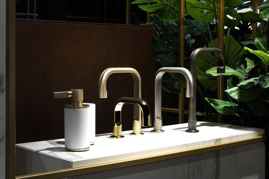 Cтакан Gessi Inciso, настольный, ⌀75х127 мм, цвет White/Bronze Brushed - изображение 2