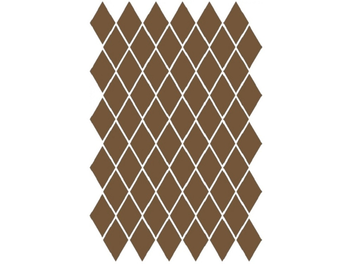 На изображении товар Etruria Керамогранит Xxs Rombo 4X7 Su Rete Monocolore Tabacco от официального представителя в Москве