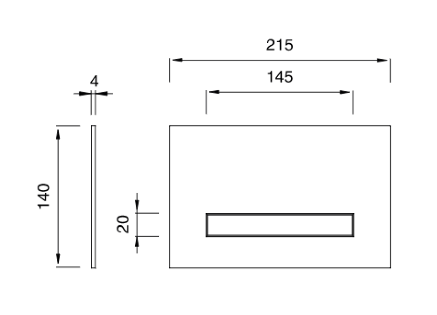 Клавиша двойного смыва CEA Design Hydroplate, Tece, сталь, цвет полированная медь - изображение 2