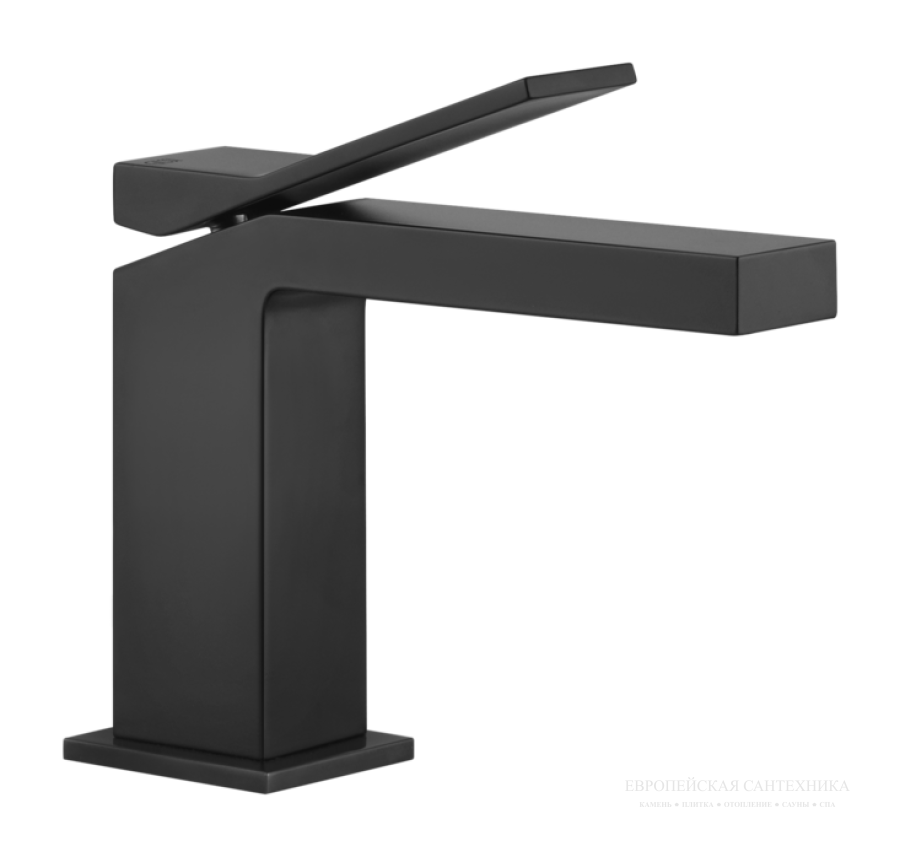 Смеситель для раковины Gessi Rettangolo K, без донного клапана, цвет Matte Black