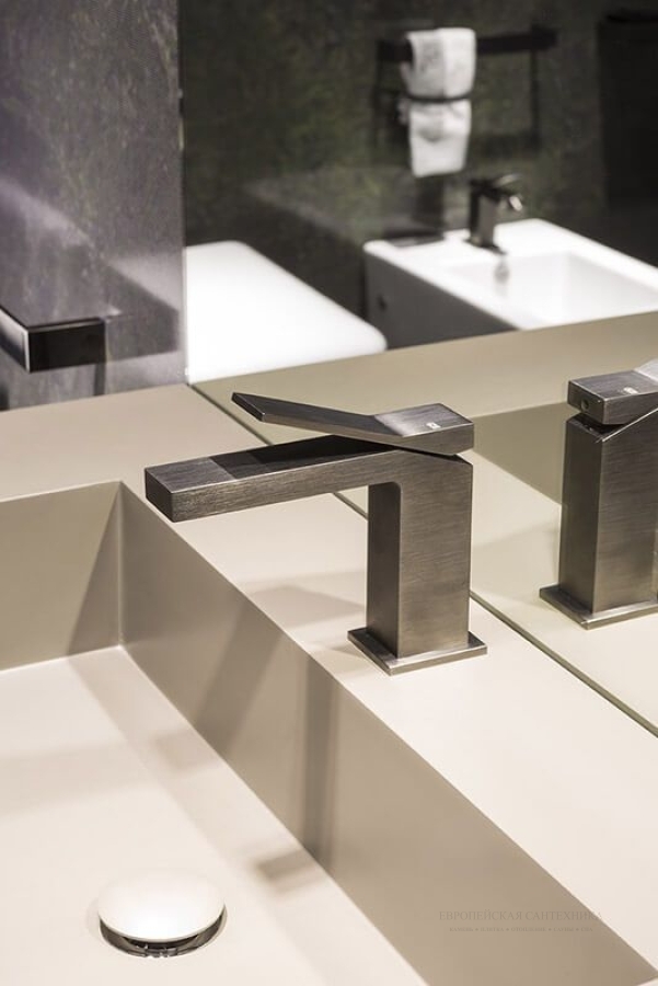 Смеситель для раковины Gessi Rettangolo K, без донного клапана, цвет Matte Black - изображение 4