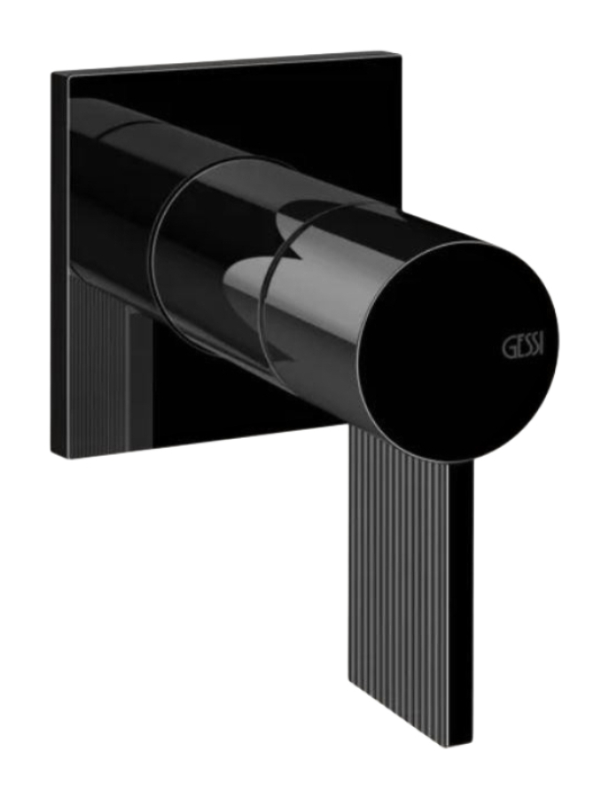 Смеситель для раковины Gessi Inverso, настенный, на 1 выход, внешняя часть, Н-95 мм, цвет Black Metal PVD