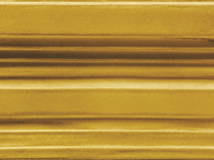 На изображении товар CERAMICHE GRAZIA Бордюр EPOQUE TERMINALE PITTI 12X20 MUSTARD CRAQUELE от официального представителя в Москве