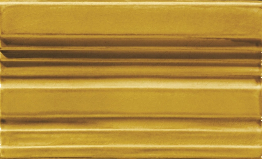 CERAMICHE GRAZIA Бордюр EPOQUE TERMINALE PITTI 12X20 MUSTARD CRAQUELE