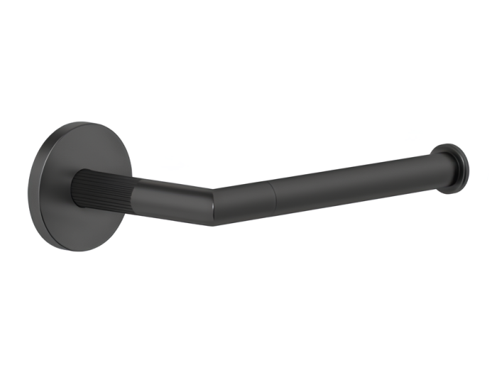 На изображении товар Бумагодержатель Gessi Ingranaggio, настенный, цвет Matte Вlack от официального представителя в Москве