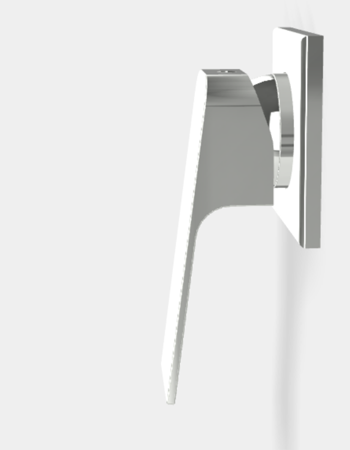 Смеситель для душа/ванны Carlo Frattini Fit, встраиваемый, однорычажный, внешняя часть, цвет хром - изображение 1