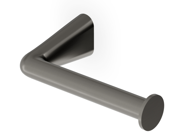 На изображении товар Бумагодержатель Zucchetti Medameda, настенный, цвет Brushed Metal Black от официального представителя в Москве