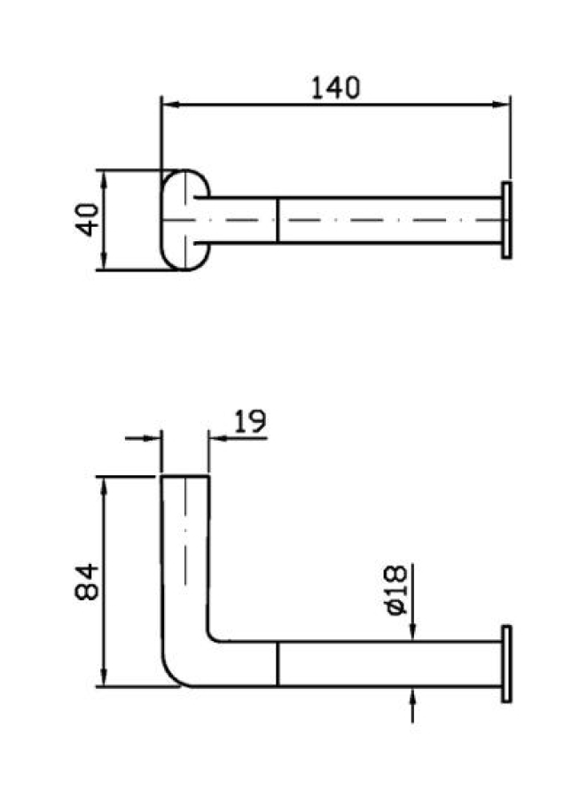 Бумагодержатель Zucchetti Medameda, настенный, цвет Brushed Metal Black - изображение 1
