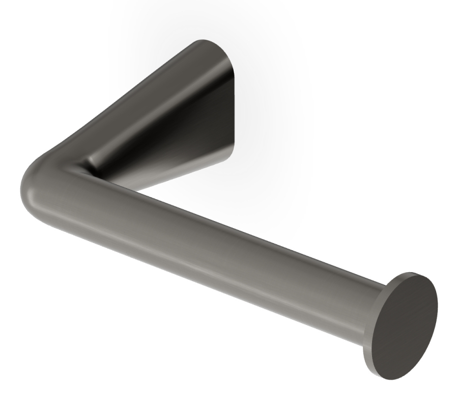 Бумагодержатель Zucchetti Medameda, настенный, цвет Brushed Metal Black