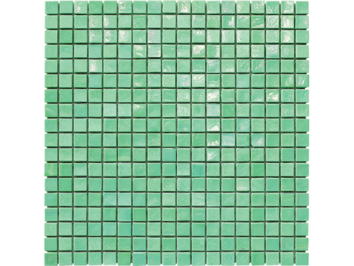 На изображении товар Sicis Стеклянная мозаика Murano Smalto Emerald 2 chips size 10x10 mm sheet-size 295x295 mm от официального представителя в Москве