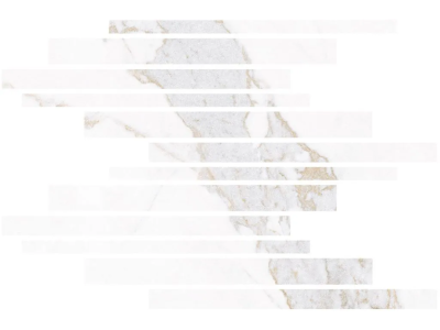 Living Ceramics Керамогранит Blanc Calacatta Gold Muretto Mosaic Soft textured 29,8x29,8