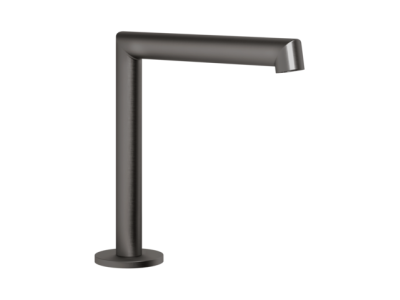 Излив Gessi Anello средней длины, вылет 144 мм, цвет Black Metal Brushed PVD