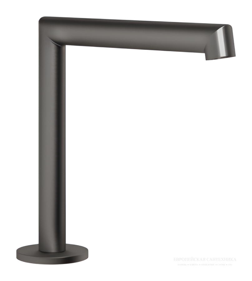 Излив Gessi Anello средней длины, вылет 144 мм, цвет Black Metal Brushed PVD