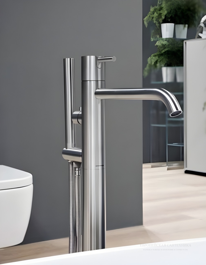 Смеситель для ванны AntonioLupi Ayati 850 мм, Satin Stainless Stee - изображение 1