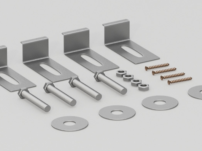 На изображении товар Крепления для раковины Cielo  140х90х20 мм  для установки под столешницу от официального представителя в Москве