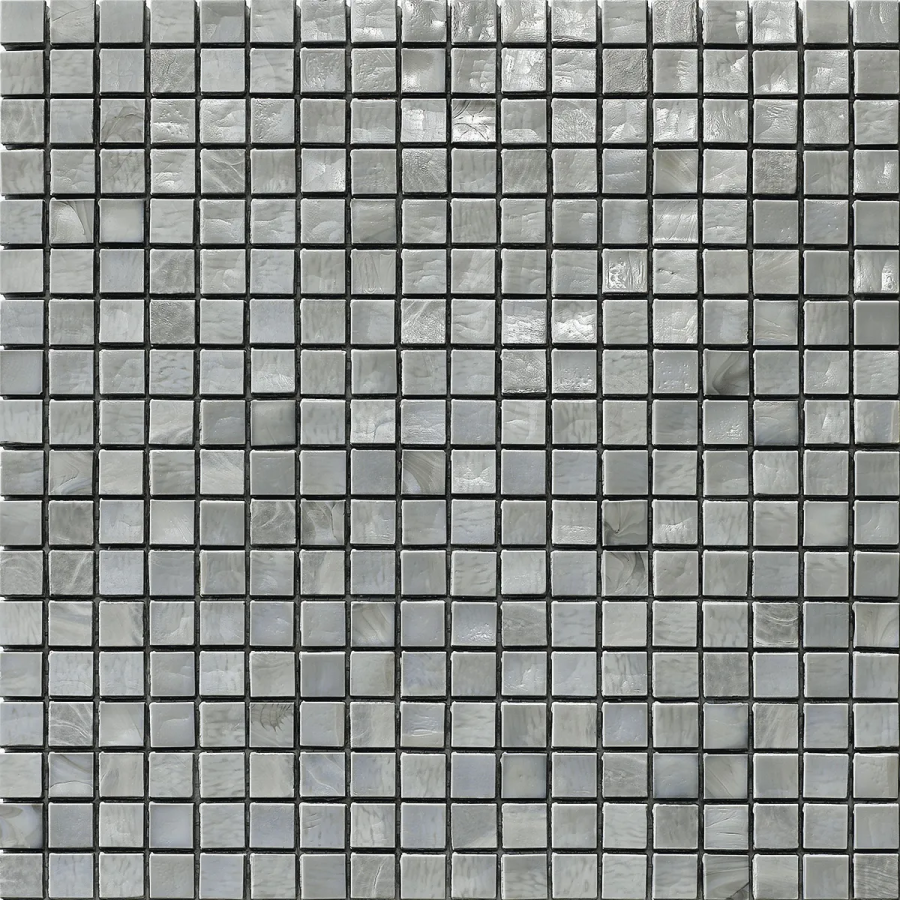 Sicis Стеклянная мозаика Murano Smalto Titanium 2 chips size 15x15 mm sheet-size 295x295 mm