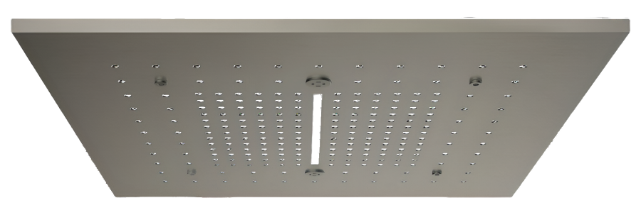 Накладная панель Gessi Afilo, для многофункциональной душевой системы, 500х500 мм, цвет steel brushed