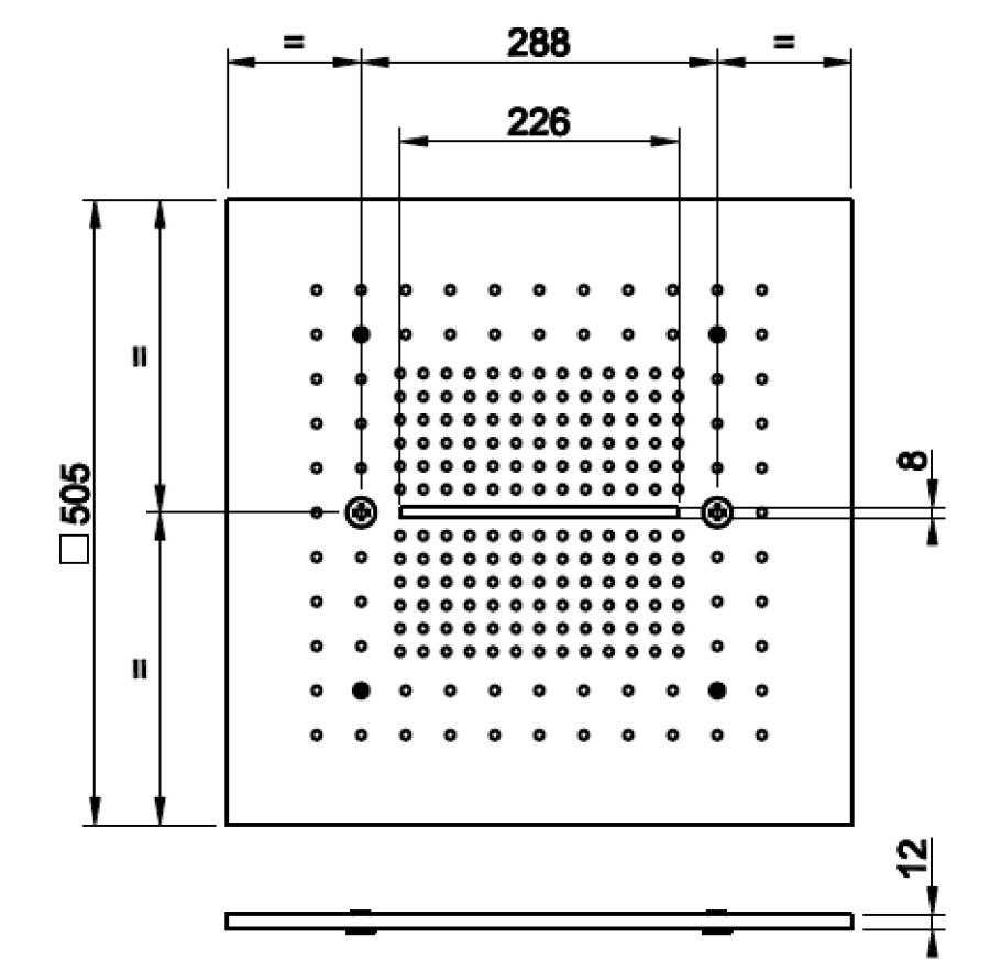 Накладная панель Gessi Afilo, для многофункциональной душевой системы, 500х500 мм, цвет steel brushed - изображение 4