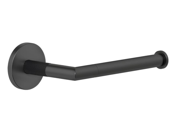На изображении товар Бумагодержатель Gessi Anello, настенный, без крышки, цвет Matte Black от официального представителя в Москве