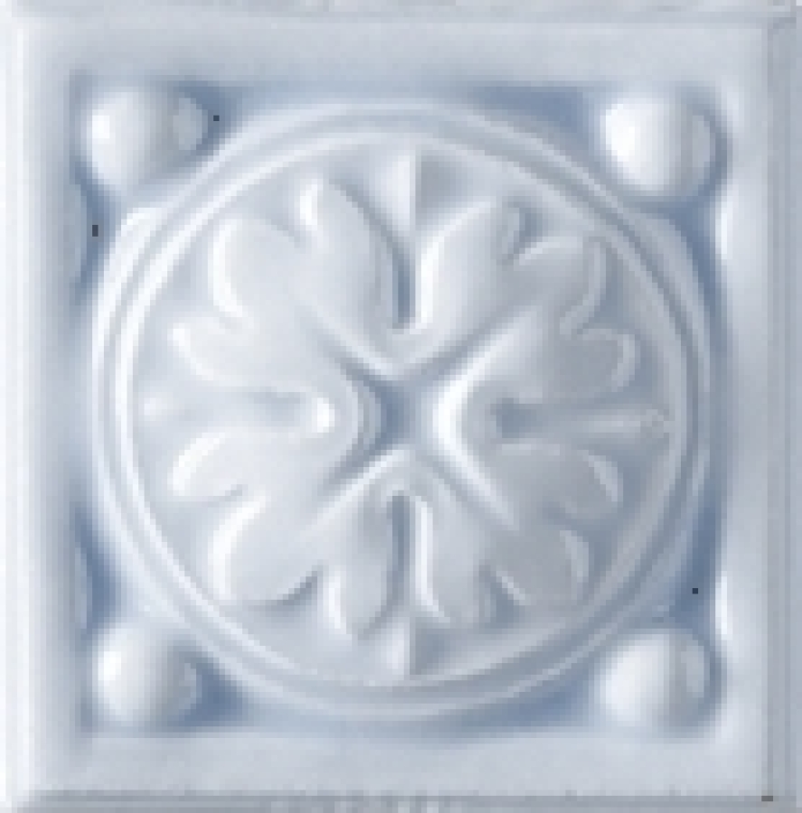 CERAMICHE GRAZIA Вставка ESSENZE VOLUTA TOZZETTO 6X6 GENZIANA