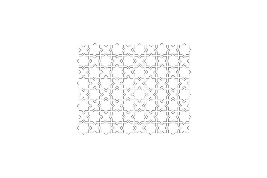 Etruria Керамогранит Xxs Zelije 5 Su Rete Monocolore Stella Rosa / X Rosa