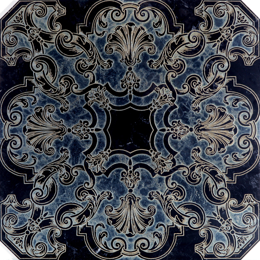 Akros Venezia Камень Dogma Classic Hopus Old Nero Marquinia 40x40x1