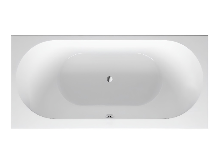 На изображении товар Ванна Duravit Darling New, встраиваемая, 1900x900 мм, с 2-мя наклонами для спины, цвет белый от официального представителя в Москве