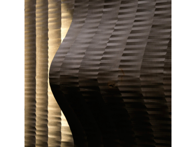 Lithos design Камень со световым элементом Marble Wall Coverings Pietre Incise Organic Tratto Coni Luce 60x60x14