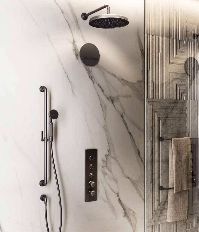 Полотенцедержатель Gessi Venti20, настенный, 450 мм, цвет Black Metal PVD - изображение 1