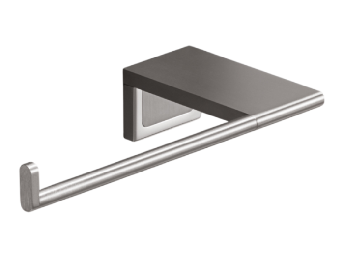 На изображении товар Бумагодержатель CEA Design Duet, настенный, открытый, монтаж справа, сталь, цвет Black Diamond сатинированный от официального представителя в Москве