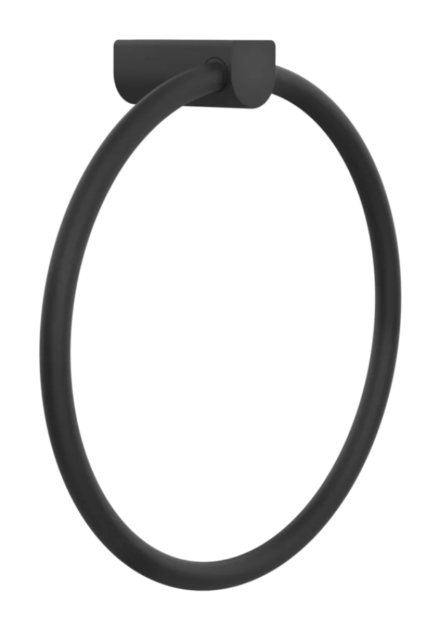 Полотенцедержатель Gessi Rilievo, кольцевой, настенный, Ø222х67 мм, цвет Matte Black