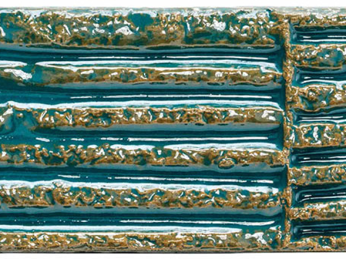 На изображении товар Mutina Керамическая плитка Chamotte Quadra Verde 7,5x21,3 от официального представителя в Москве