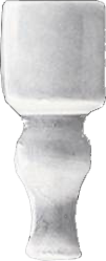 CERAMICHE GRAZIA  Угловой элемент FORMAE ANGOLO TORO 6,5X2 COTTON