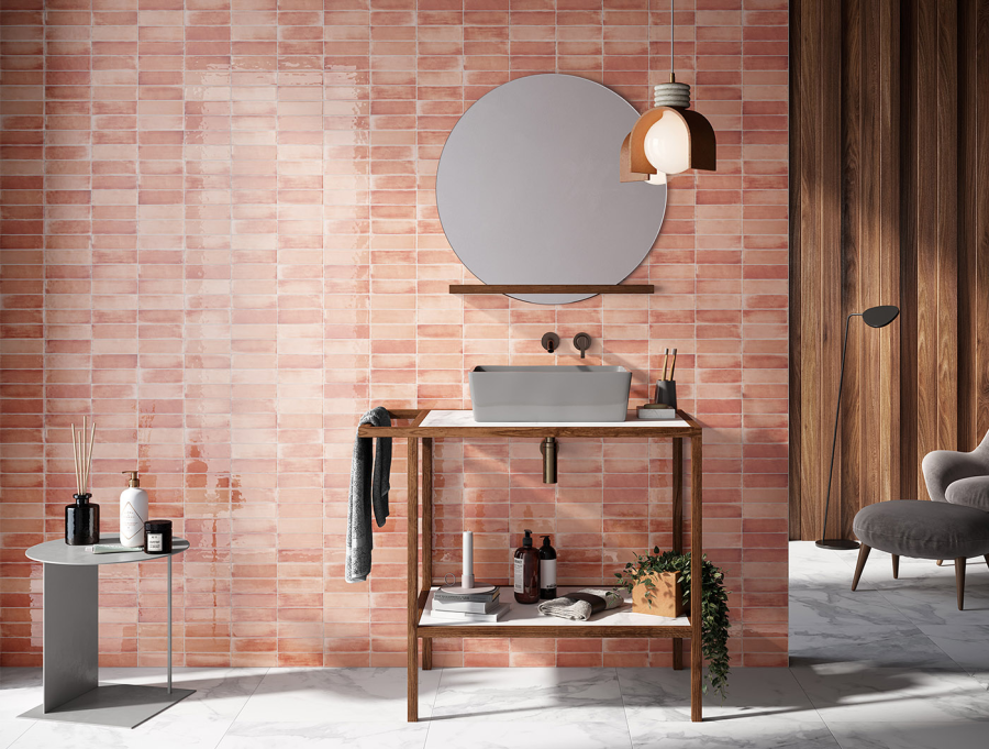 Sartoria Керамическая плитка Tbrick Apricot Glossy 5.2x16 - изображение 2