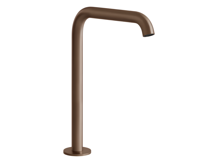 На изображении товар Излив Gessi 316 Flessa, отдельностоящий, высота 273 мм, цвет Copper Brushed PVD от официального представителя в Москве