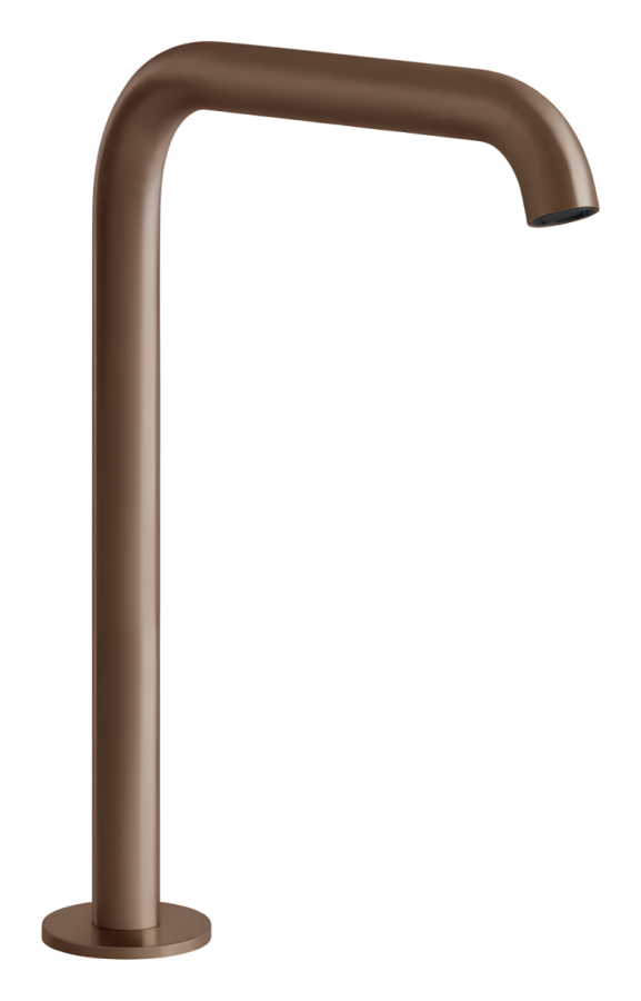 Излив Gessi 316 Flessa, отдельностоящий, высота 273 мм, цвет Copper Brushed PVD