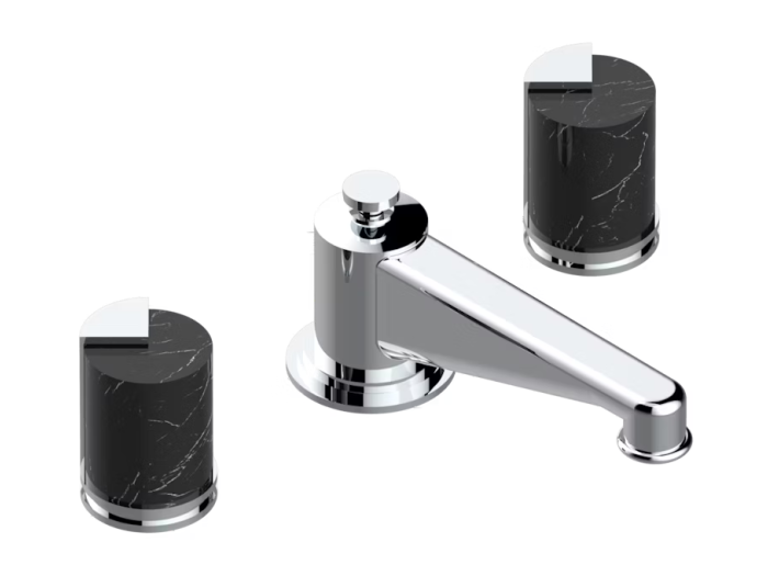 На изображении товар Смеситель THG Le 9 Nero Marquina для раковины, цвет хром от официального представителя в Москве